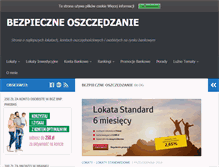 Tablet Screenshot of bezpieczneoszczedzanie.com.pl